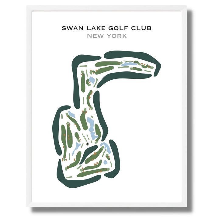 Swan Lake Golf Club, New York - Printed Golf Courses