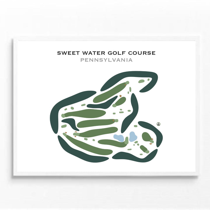 Sweet Water Golf Course, Pennsylvania - Printed Golf Courses