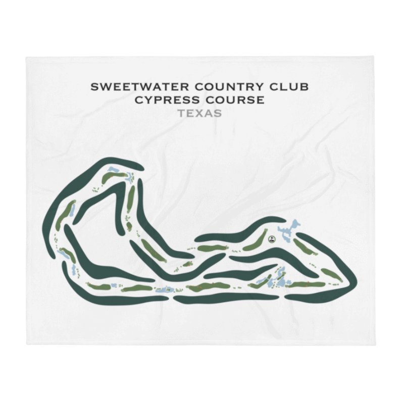 Sweetwater Country Club - Cypress Course, Texas - Printed Golf Courses