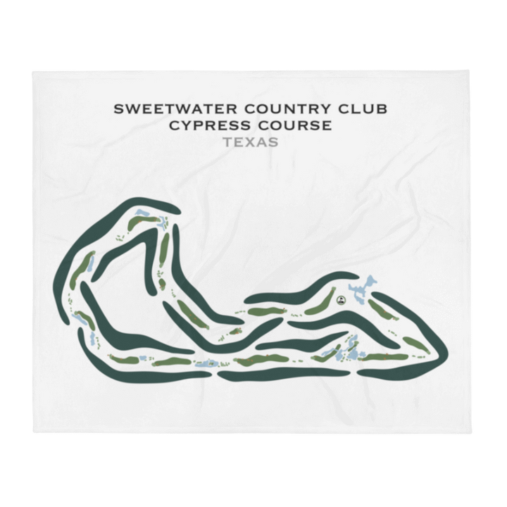 Sweetwater Country Club - Cypress Course, Texas - Printed Golf Courses