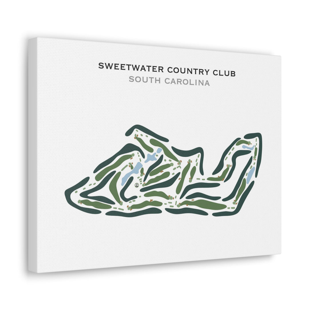 Sweetwater Country Club, South Carolina - Printed Golf Course