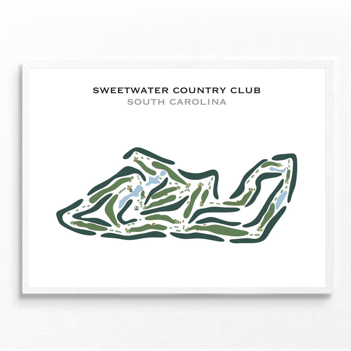 Sweetwater Country Club, South Carolina - Printed Golf Course