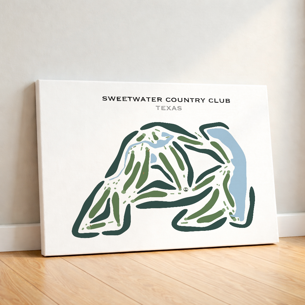 Sweetwater Country Club, Texas - Printed Golf Courses