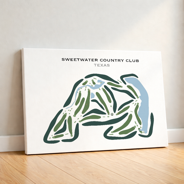 Sweetwater Country Club, Texas - Printed Golf Courses