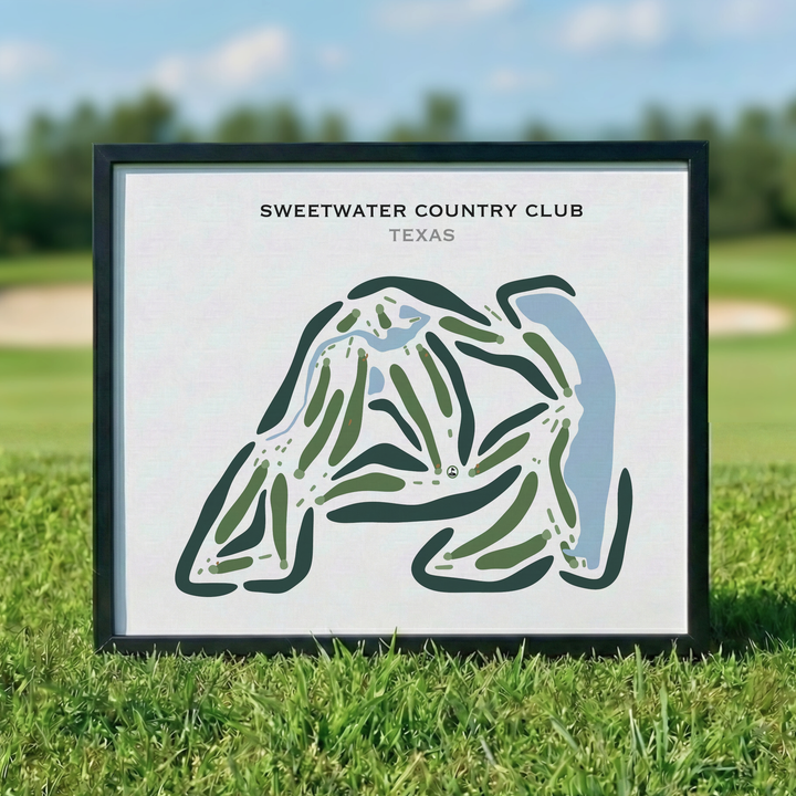 Sweetwater Country Club, Texas - Printed Golf Courses