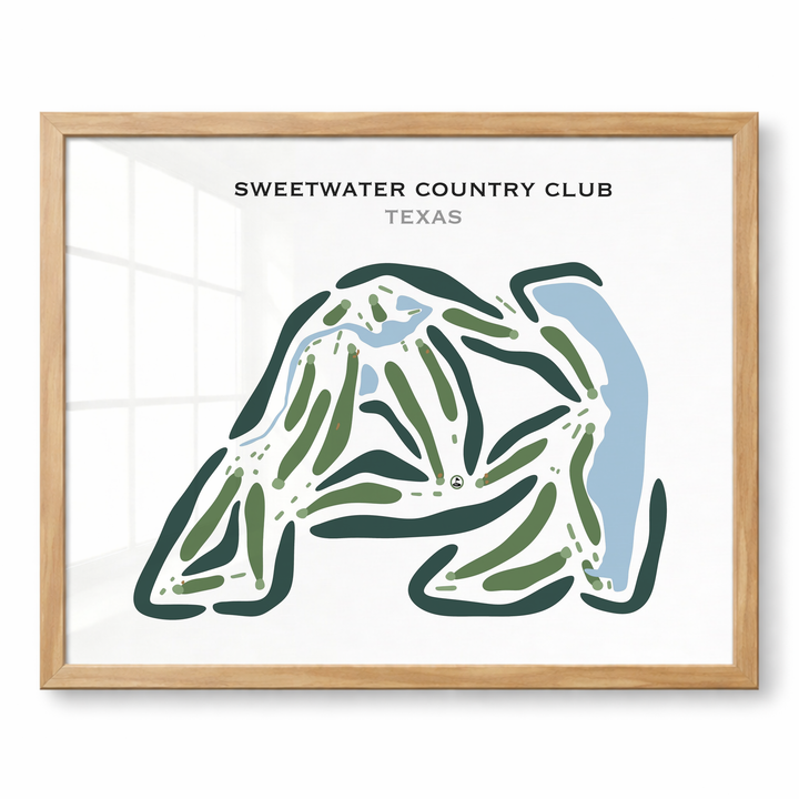 Sweetwater Country Club, Texas - Printed Golf Courses
