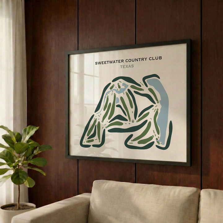 Sweetwater Country Club, Texas - Printed Golf Courses
