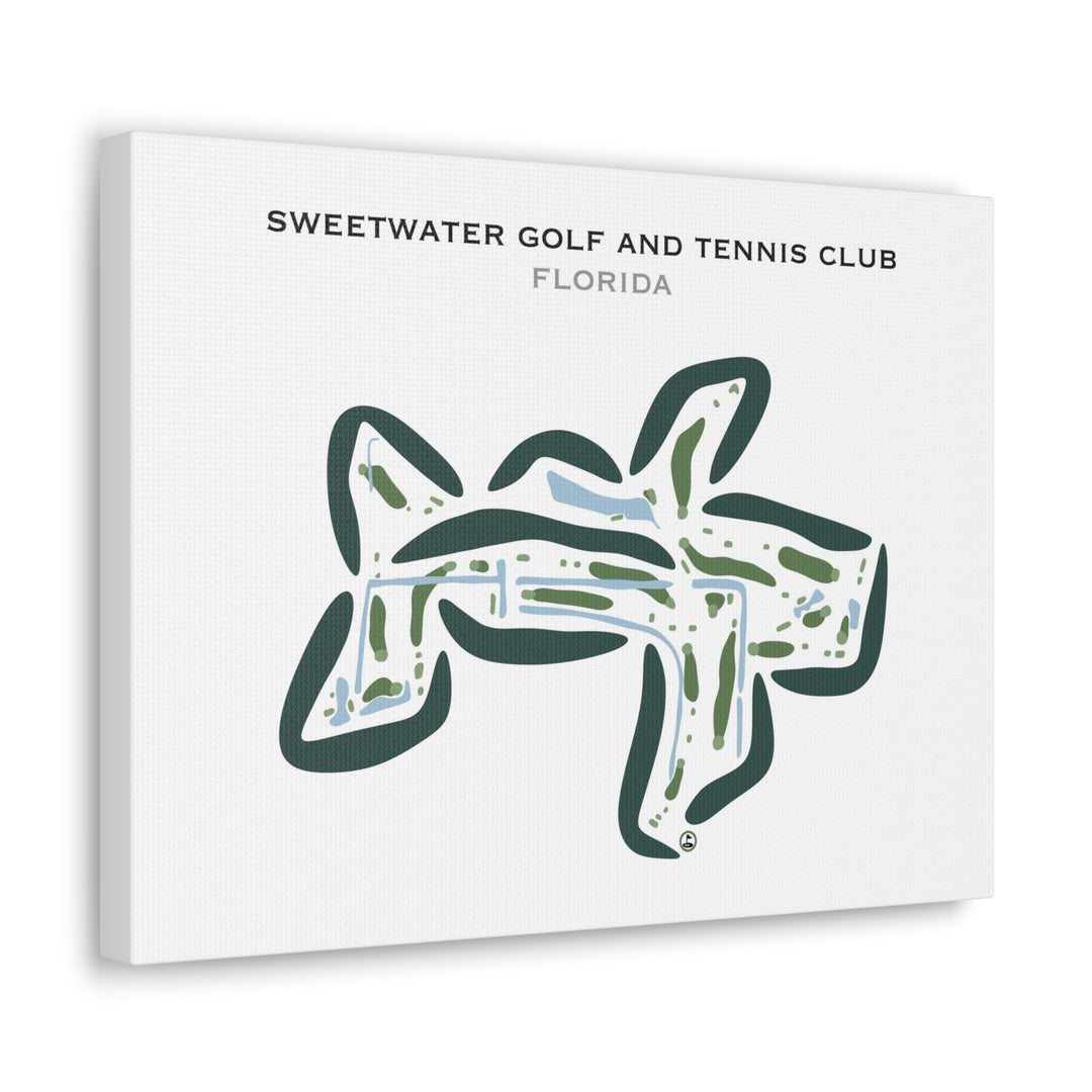 Sweetwater Golf & Tennis Club, Florida - Printed Golf Courses