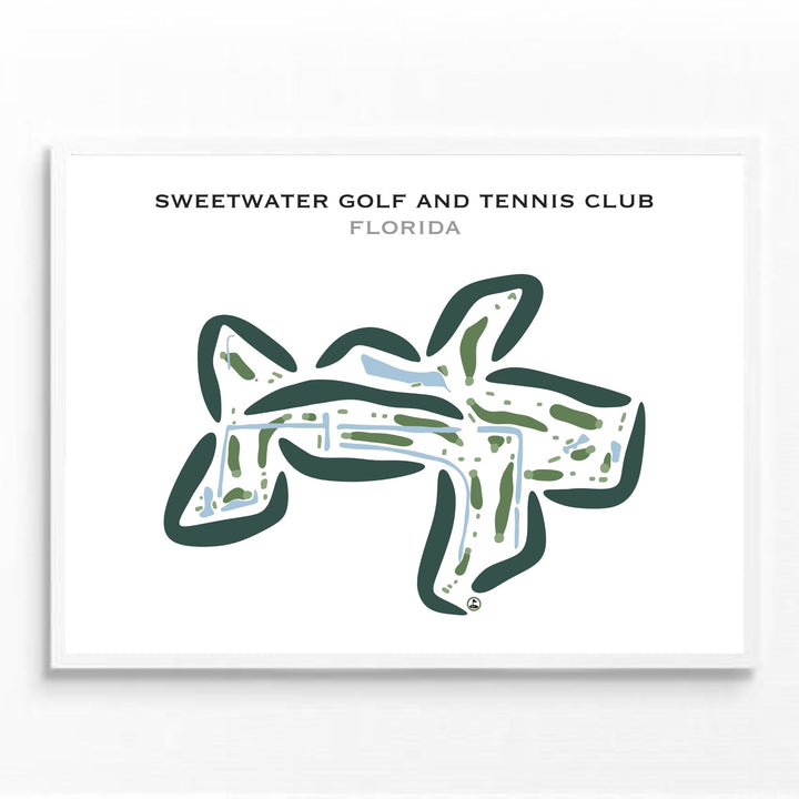 Sweetwater Golf & Tennis Club, Florida - Printed Golf Courses