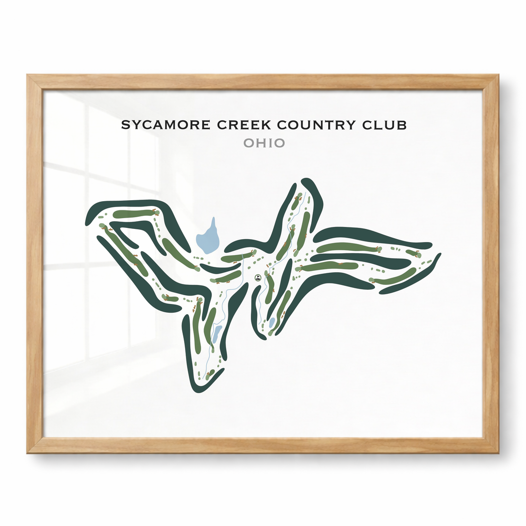 Sycamore Creek Country Club, Ohio - Printed Golf Courses