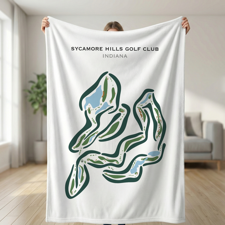 Sycamore Hills Golf Club, Indiana - Printed Golf Courses