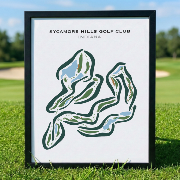 Sycamore Hills Golf Club, Indiana - Printed Golf Courses