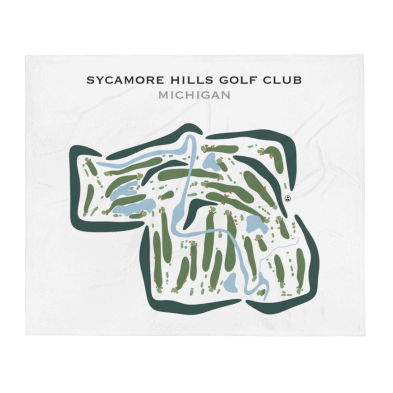 Sycamore Hills Golf Club, Michigan - Printed Golf Courses