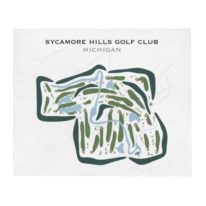 Sycamore Hills Golf Club, Michigan - Printed Golf Courses