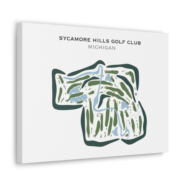 Sycamore Hills Golf Club, Michigan - Printed Golf Courses