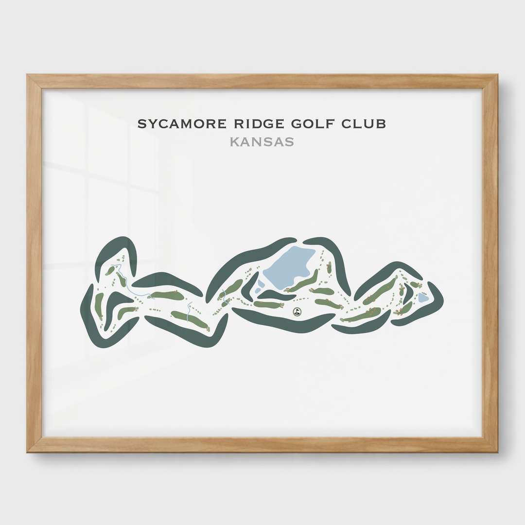 Sycamore Ridge Golf Club, Kansas - Printed Golf Courses