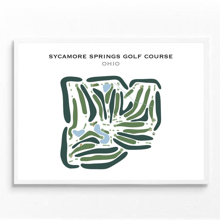 Sycamore Springs Golf Course, Ohio - Printed Golf Courses