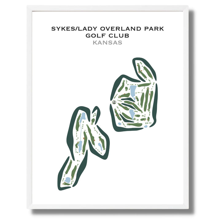 Sykes/Lady Overland Park Golf Club, Kansas - Printed Golf Courses