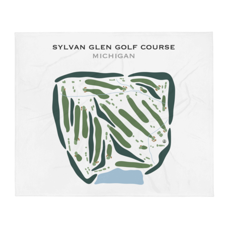 Sylvan Glen Golf Course, Michigan - Printed Golf Courses