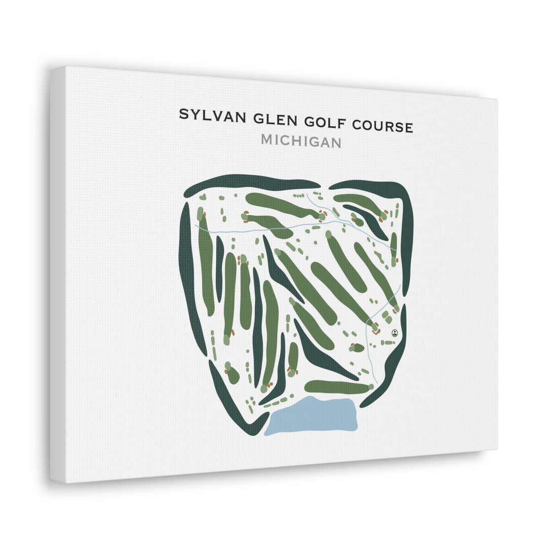 Sylvan Glen Golf Course, Michigan - Printed Golf Courses