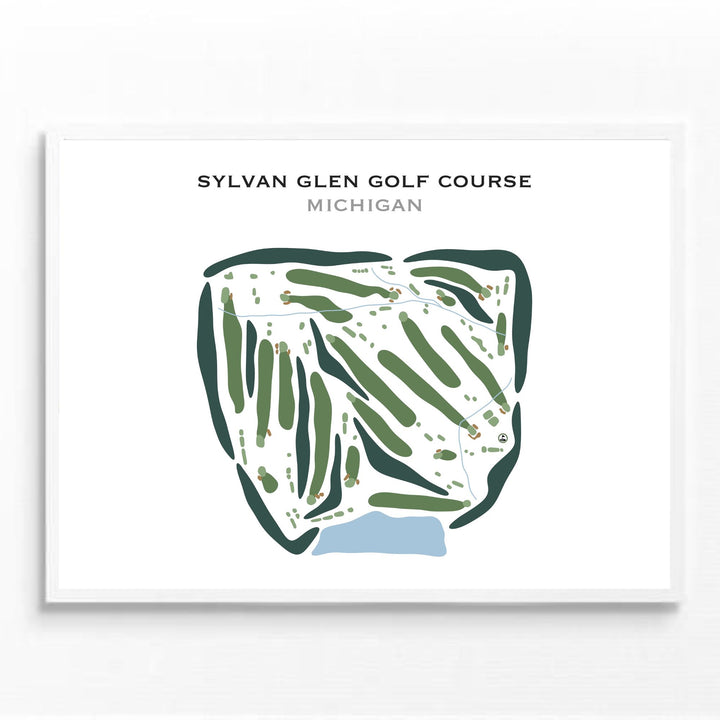 Sylvan Glen Golf Course, Michigan - Printed Golf Courses