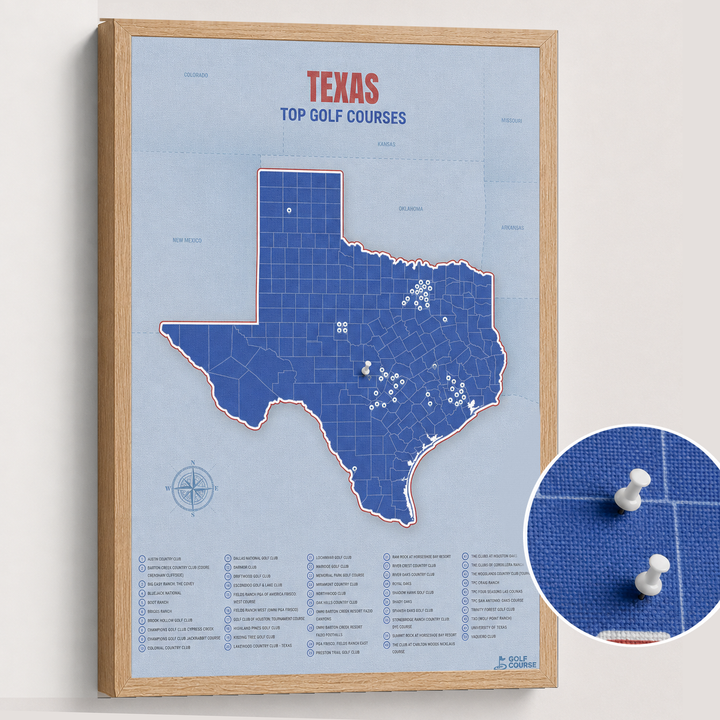 Map of Texas Golf Courses