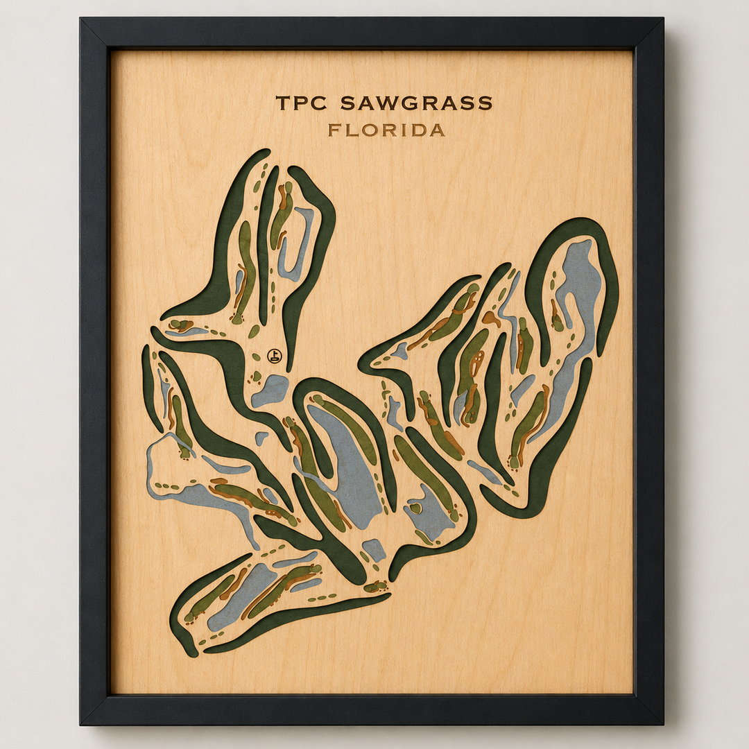 TPC Sawgrass Golf Course, Ponte Verda Beach Florida - Printed Golf Courses