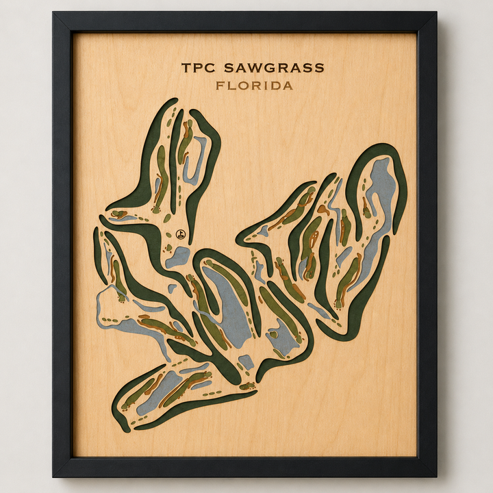 TPC Sawgrass Golf Course, Ponte Verda Beach Florida - Printed Golf Courses