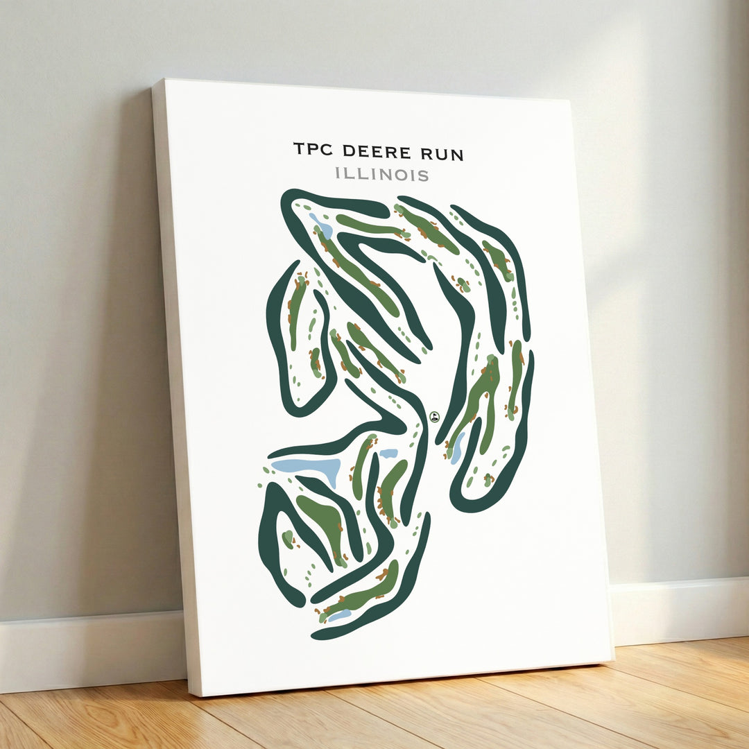TPC Deere Run, Illinois - Printed Golf Courses