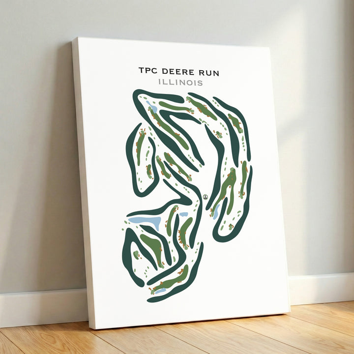 TPC Deere Run, Illinois - Printed Golf Courses