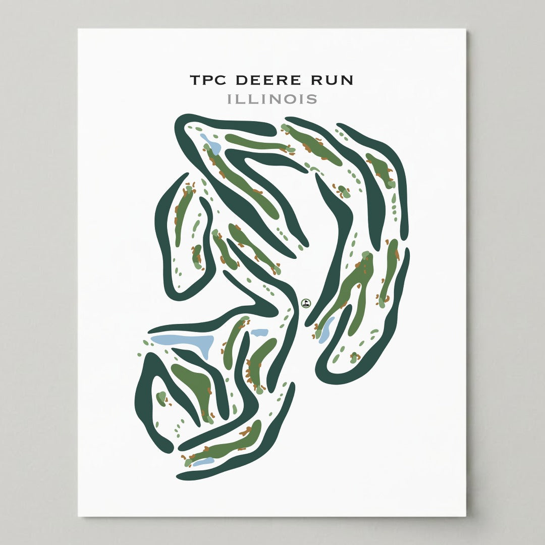 TPC Deere Run, Illinois - Printed Golf Courses
