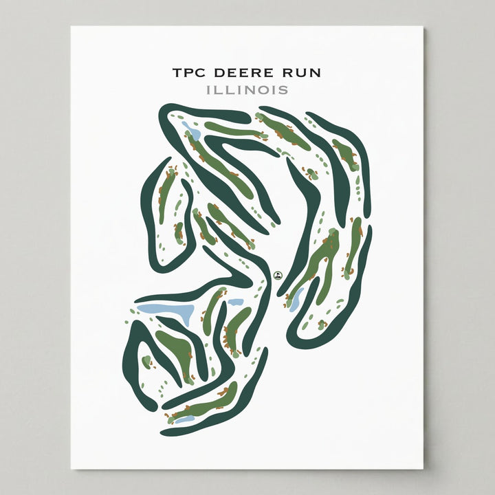 TPC Deere Run, Illinois - Printed Golf Courses
