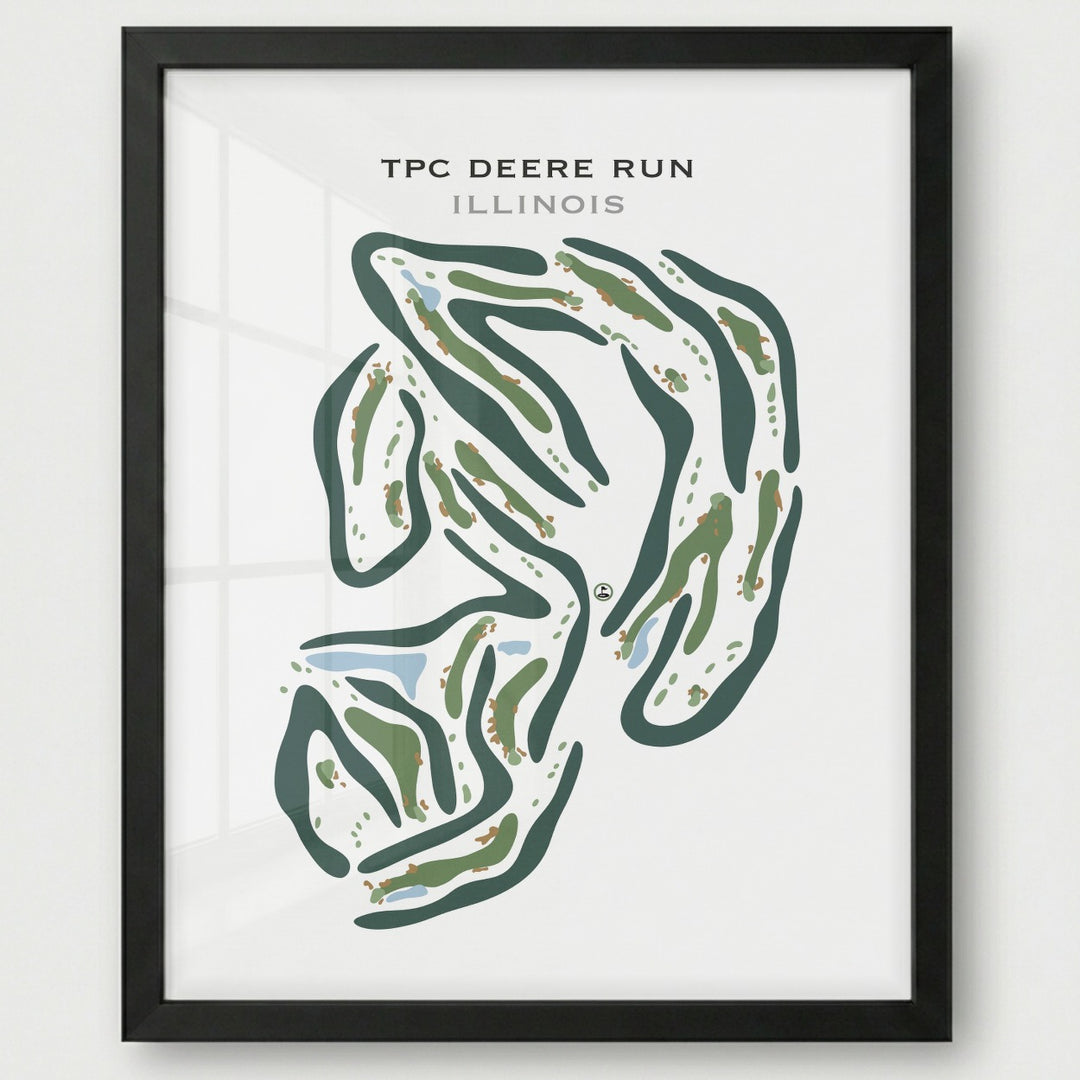 TPC Deere Run, Illinois - Printed Golf Courses