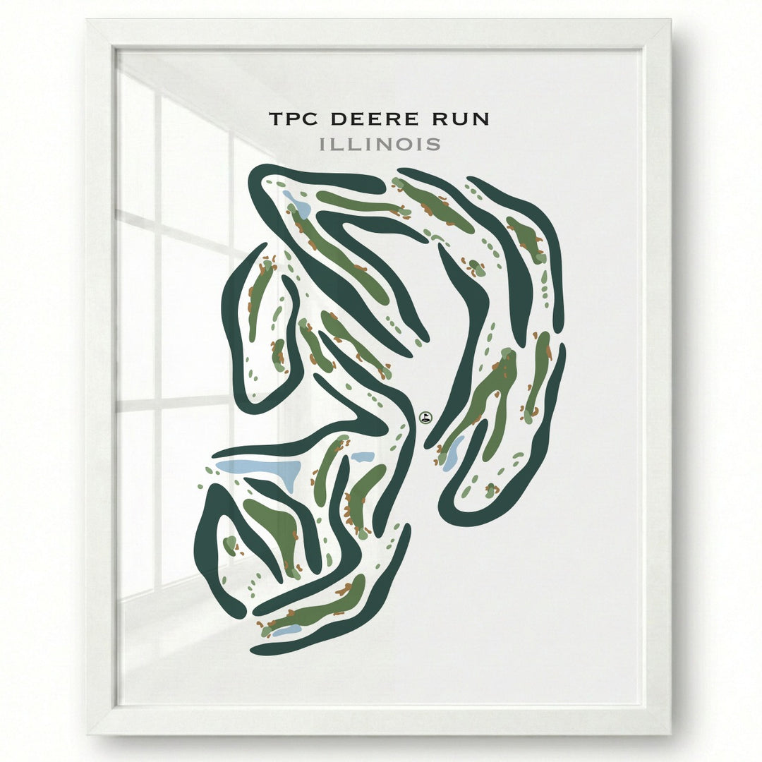 TPC Deere Run, Illinois - Printed Golf Courses