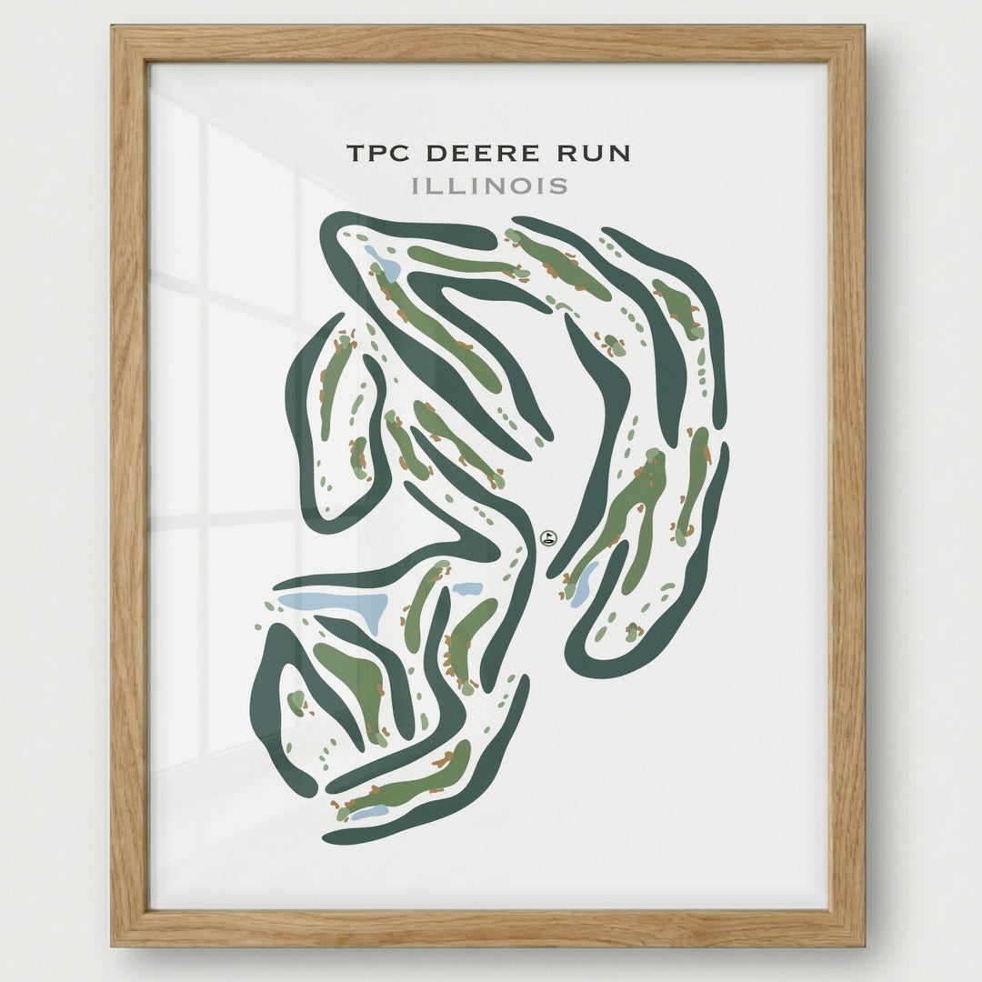 TPC Deere Run, Illinois - Printed Golf Courses