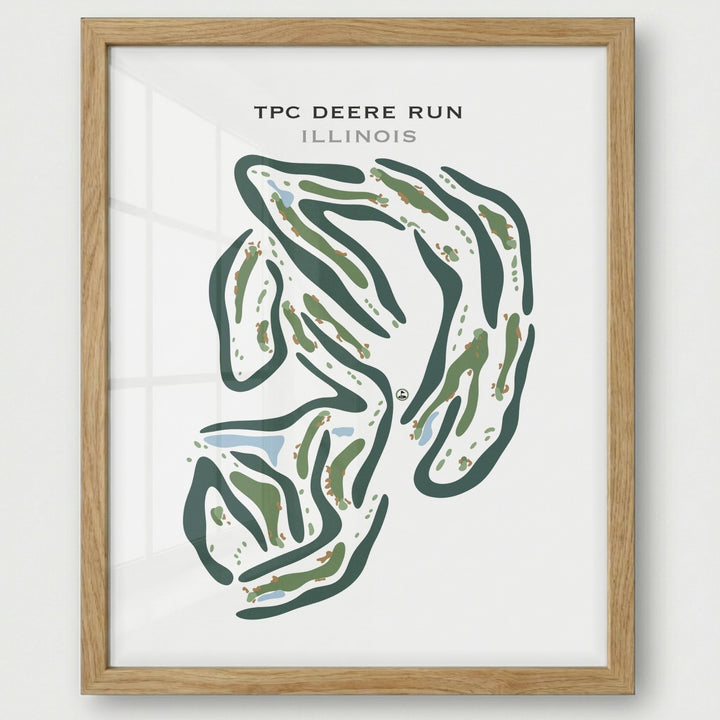 TPC Deere Run, Illinois - Printed Golf Courses