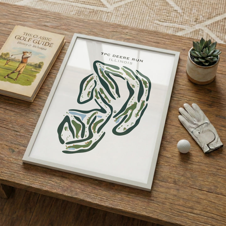 TPC Deere Run, Illinois - Printed Golf Courses