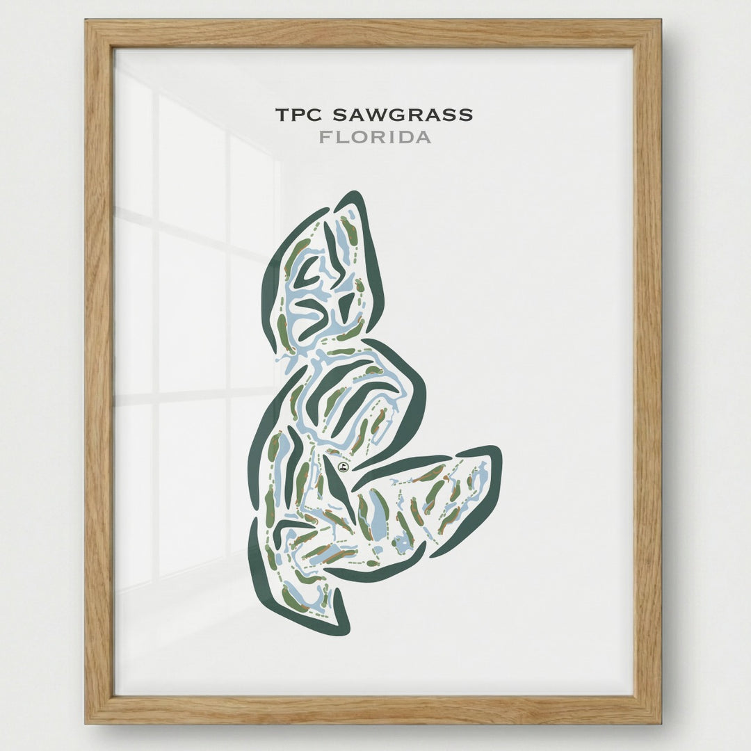 TPC Sawgrass, Florida - Printed Golf Courses