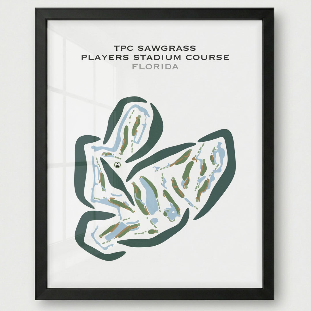 TPC Sawgrass, THE PLAYERS Stadium Course, Florida - Printed Golf Courses