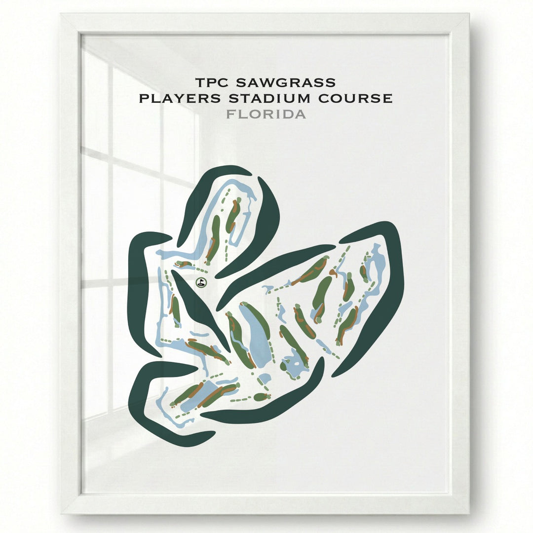 TPC Sawgrass, THE PLAYERS Stadium Course, Florida - Printed Golf Courses