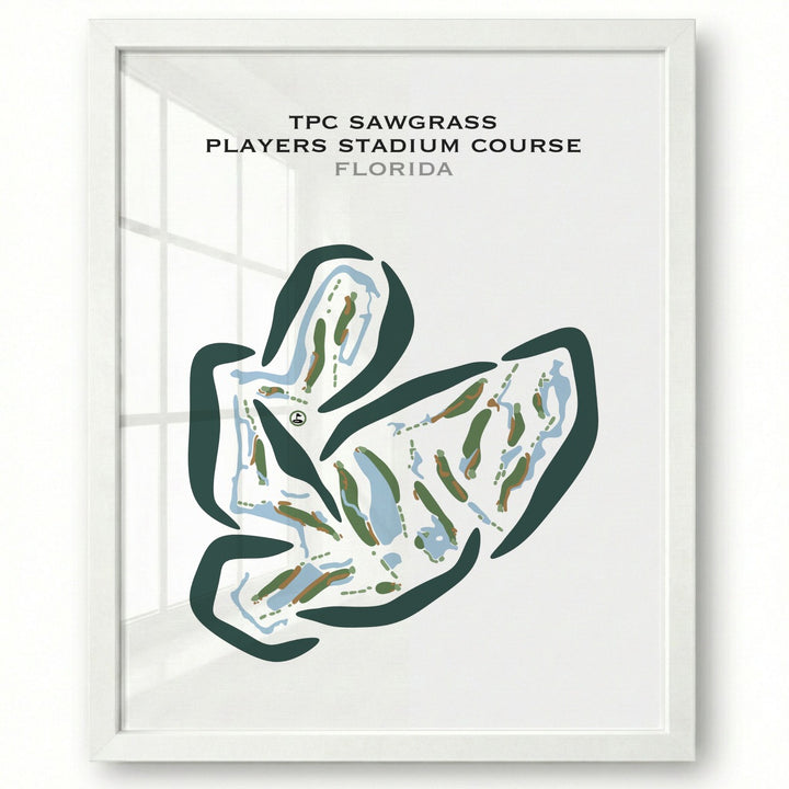 TPC Sawgrass, THE PLAYERS Stadium Course, Florida - Printed Golf Courses