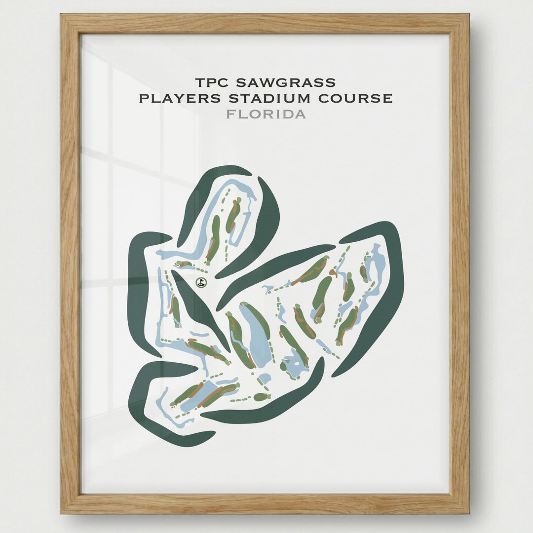 TPC Sawgrass, THE PLAYERS Stadium Course, Florida - Printed Golf Courses