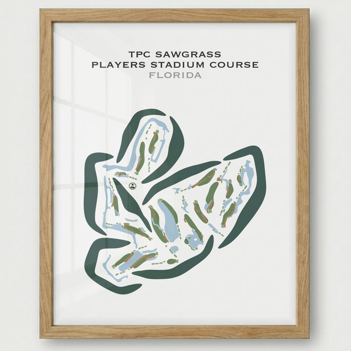 TPC Sawgrass, THE PLAYERS Stadium Course, Florida - Printed Golf Courses
