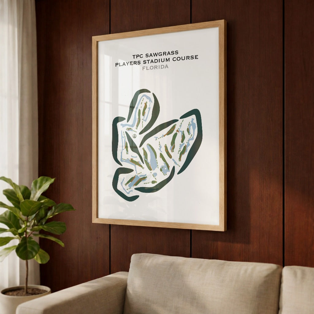 TPC Sawgrass, THE PLAYERS Stadium Course, Florida - Printed Golf Courses