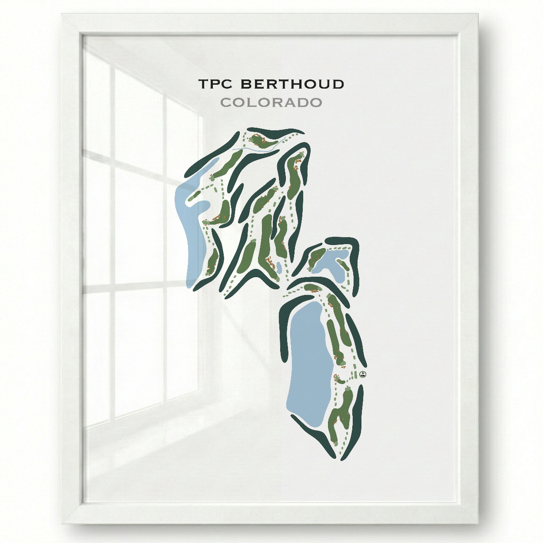 TPC Berthoud, Colorado - Printed Golf Course