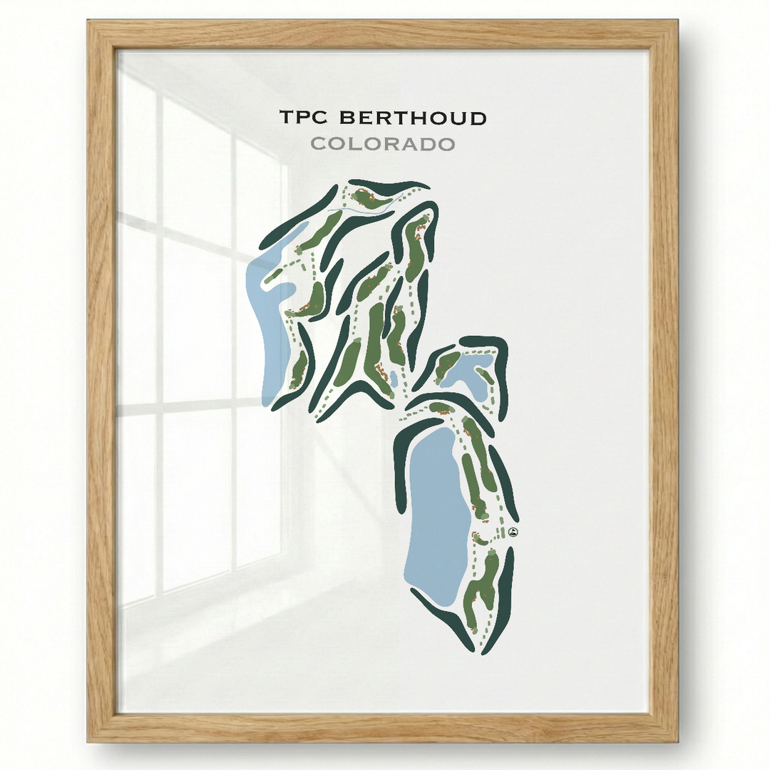 TPC Berthoud, Colorado - Printed Golf Course