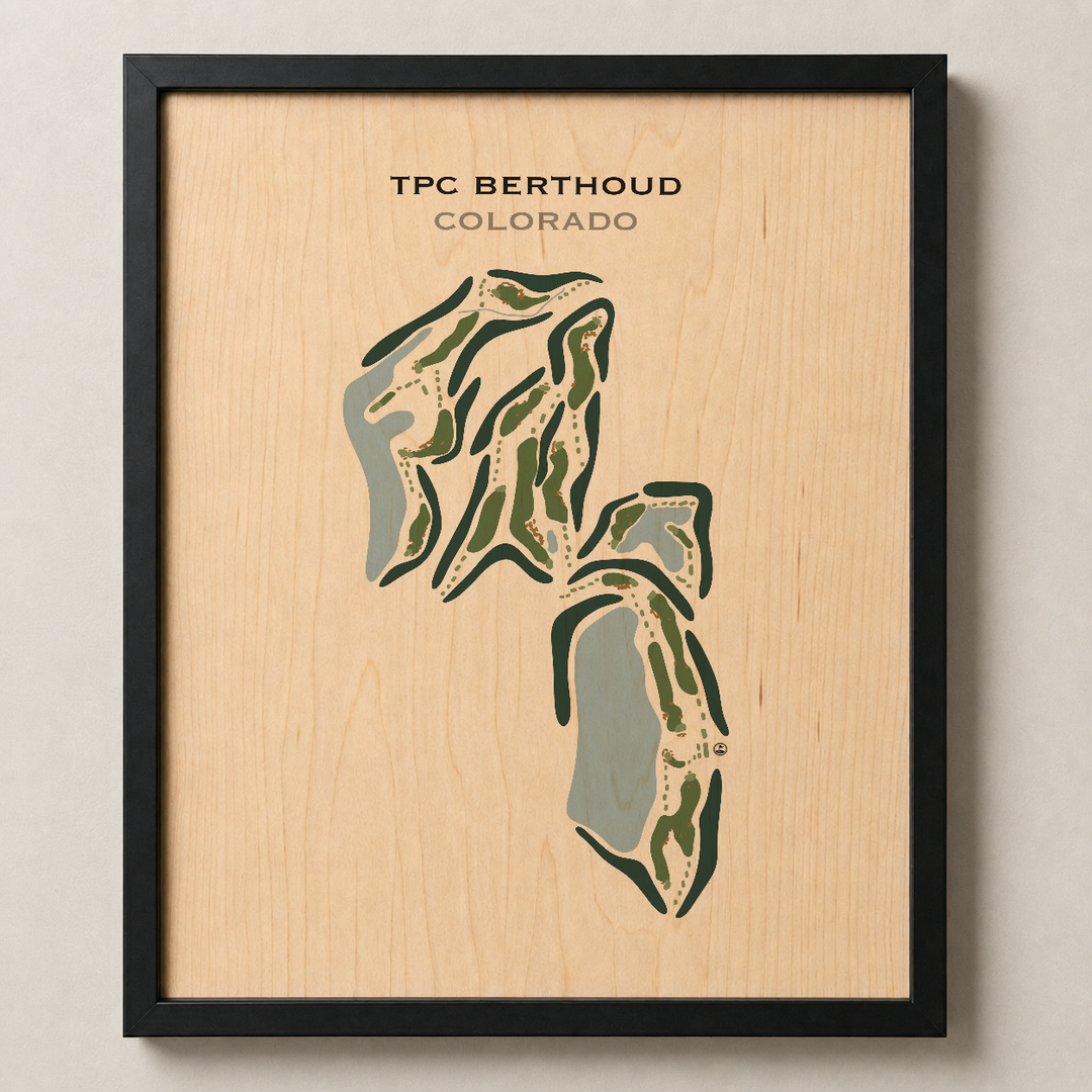 TPC Berthoud, Colorado - Printed Golf Course