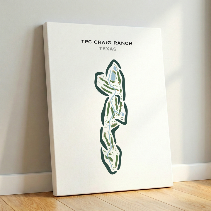 TPC Craig Ranch, Texas - Printed Golf Courses