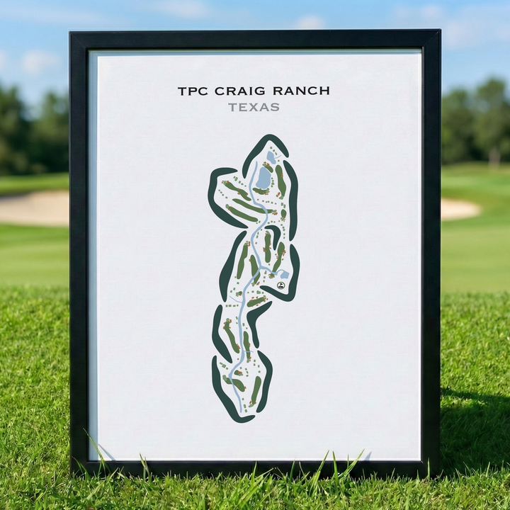 TPC Craig Ranch, Texas - Printed Golf Courses