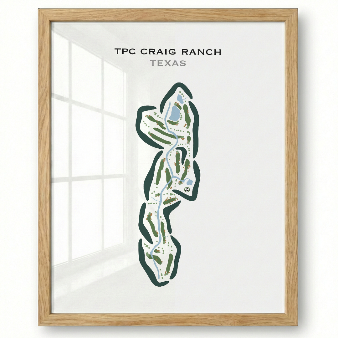 TPC Craig Ranch, Texas - Printed Golf Courses